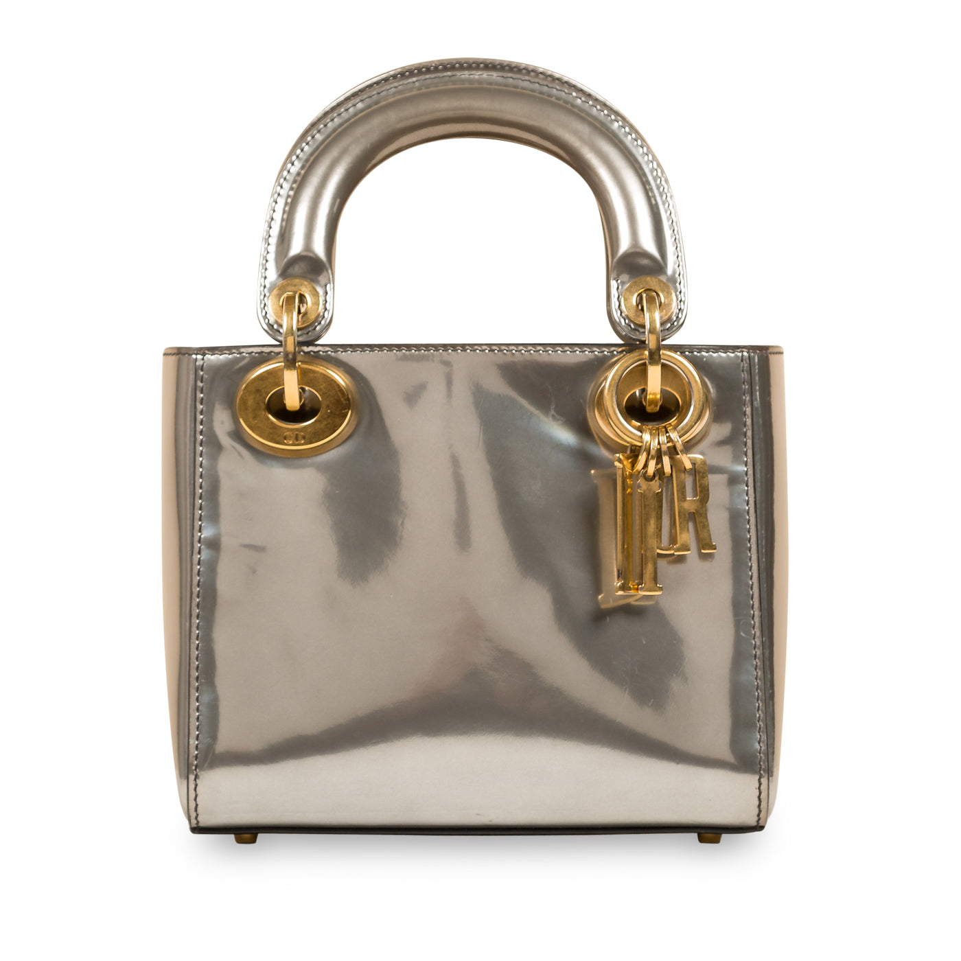 Christian Dior Lady Dior - Silver Patent Leather