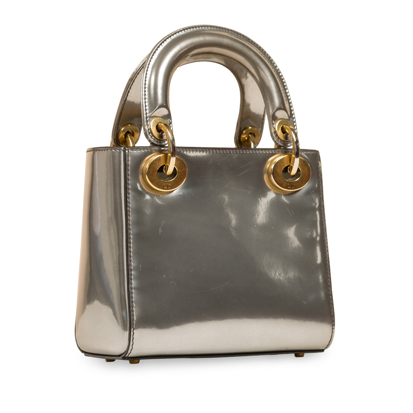 Christian Dior Lady Dior - Silver Patent Leather