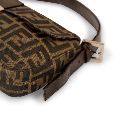 Fendi Zucca Canvas Vintage Baguette Bag