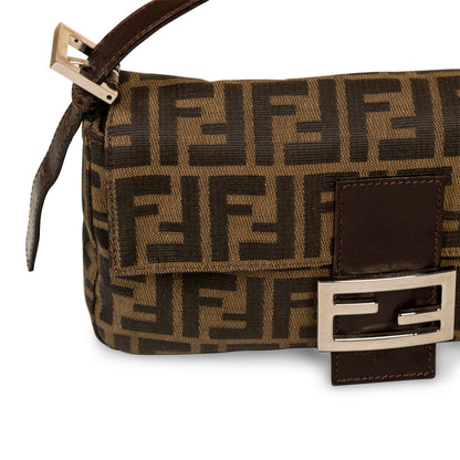 Fendi Zucca Canvas Vintage Baguette Bag