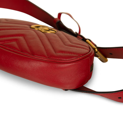 Gucci Marmont Belt Bag - Red