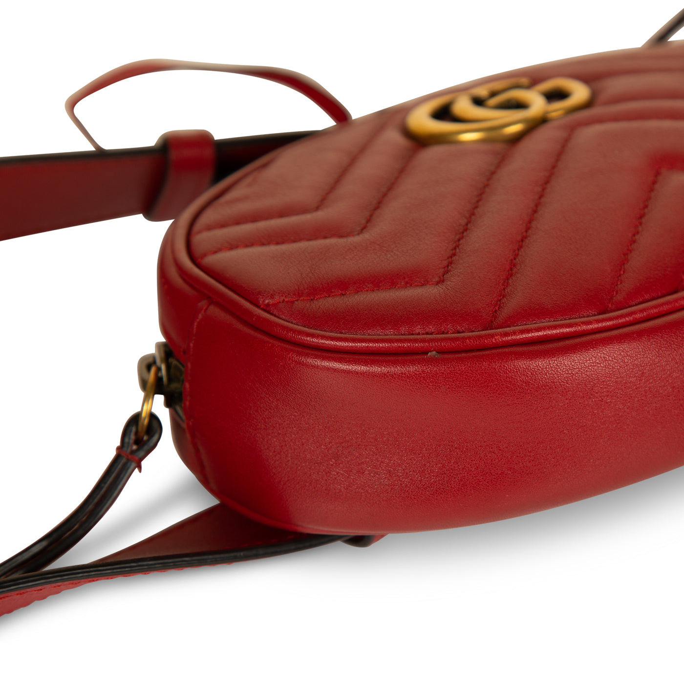 Gucci Marmont Belt Bag - Red