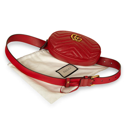 Gucci Marmont Belt Bag - Red