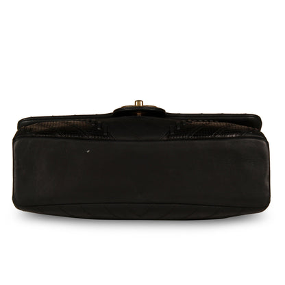 Chanel Mixed Leather and Python Flap Bag