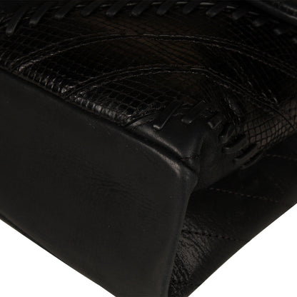 Chanel Mixed Leather and Python Flap Bag