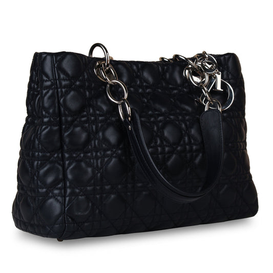 Christian Dior Lady Dior Tote - Navy