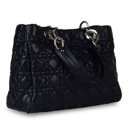 Christian Dior Lady Dior Tote - Navy