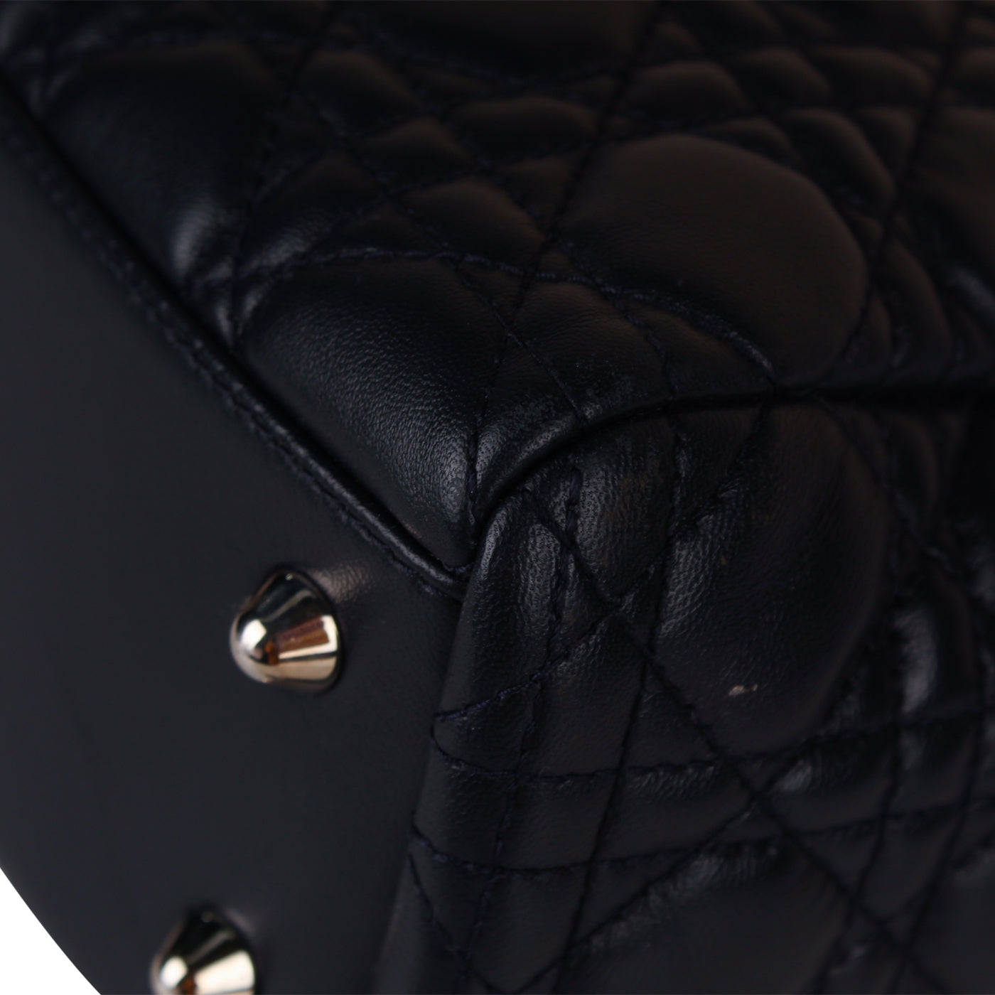 Christian Dior Lady Dior Tote - Navy