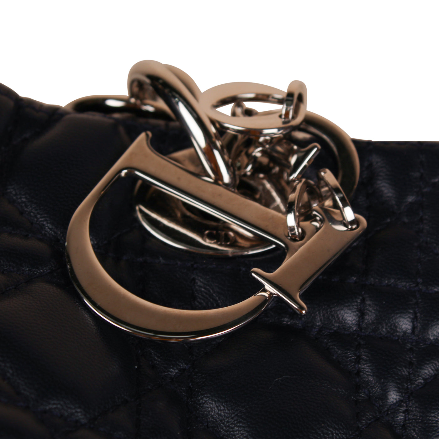 Christian Dior Lady Dior Tote - Navy