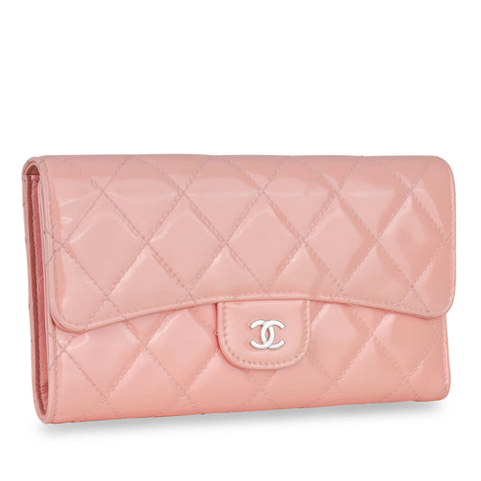 Chanel Classic Long Flap Wallet - Patent