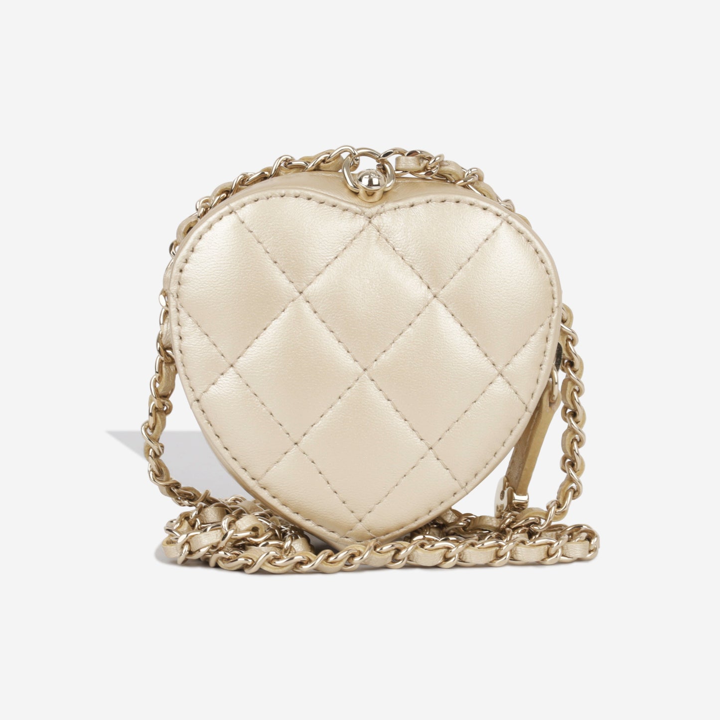 Chanel Heart Necklace - Champagne