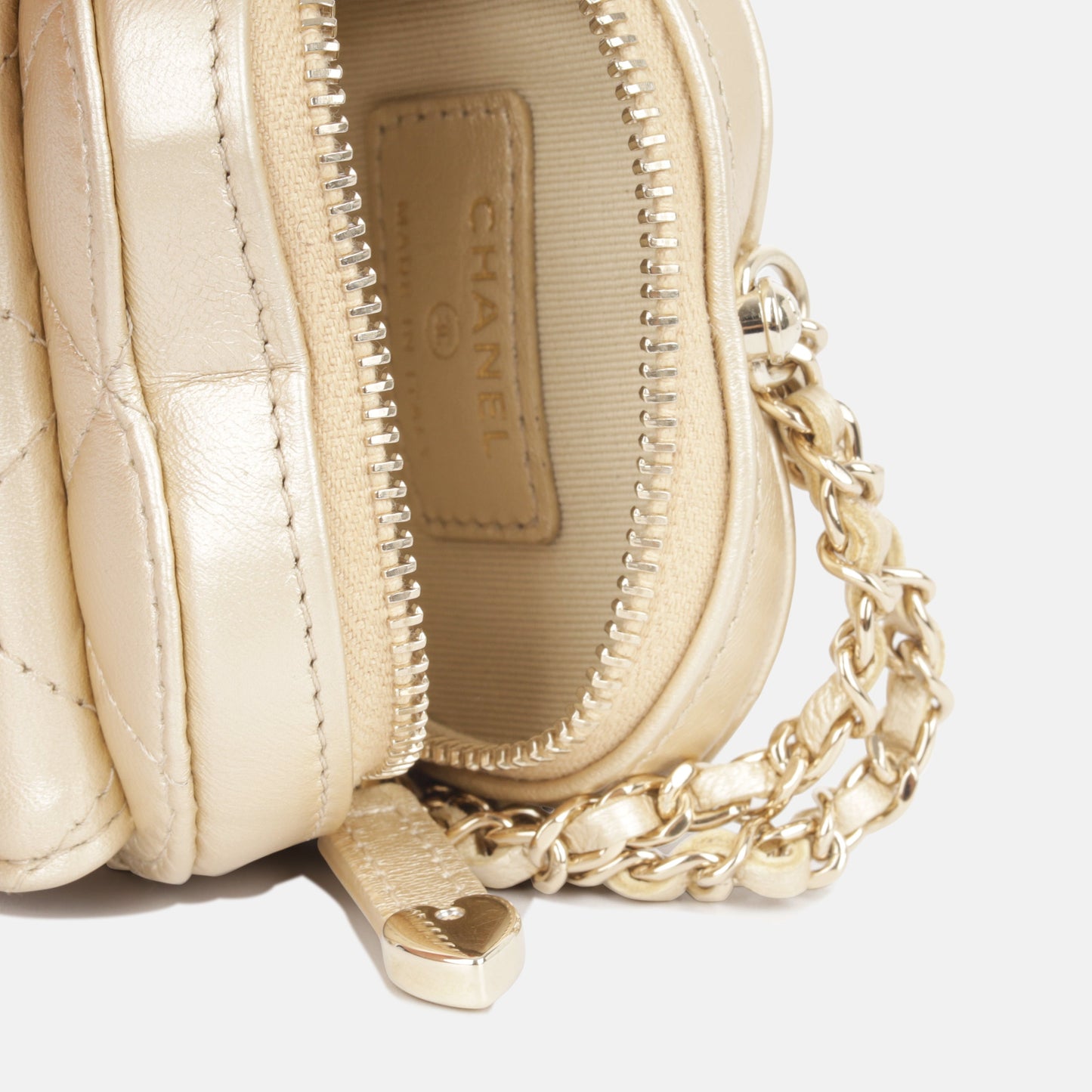 Chanel Heart Necklace - Champagne