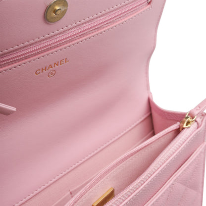 Chanel Top Handle Wallet on Chain