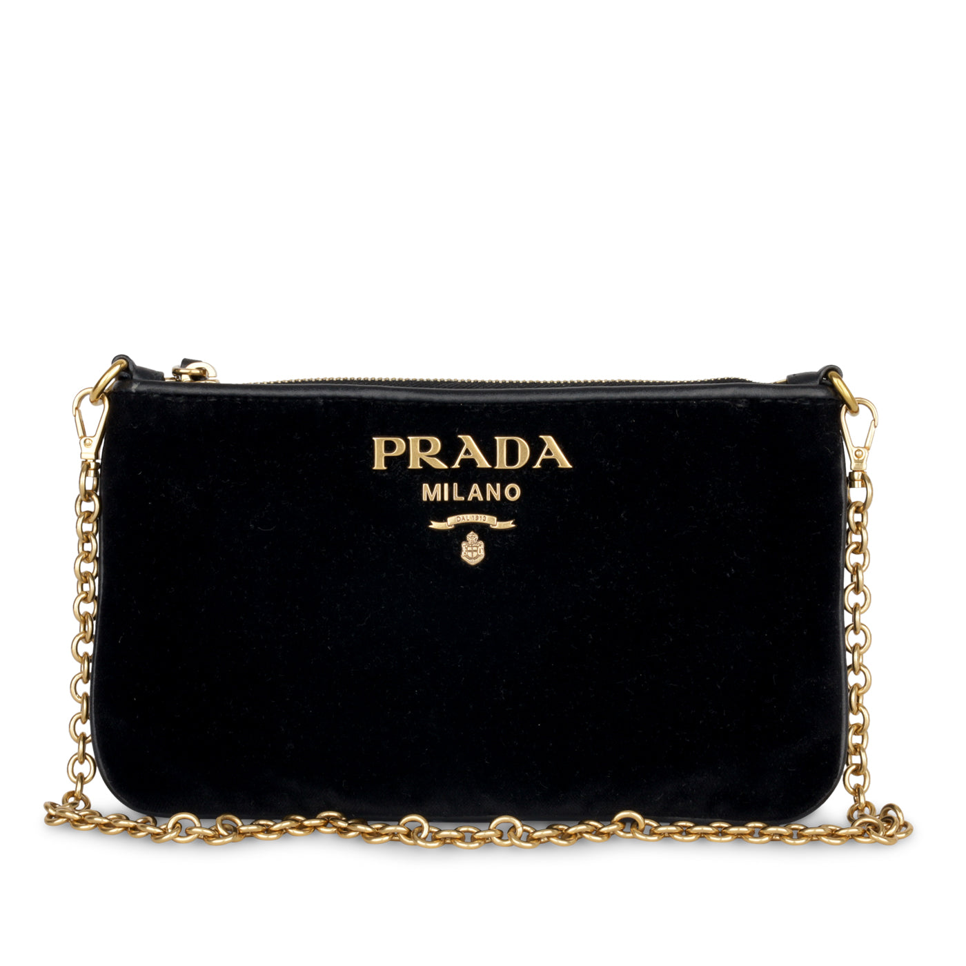 Prada Velvet Zip Pouch