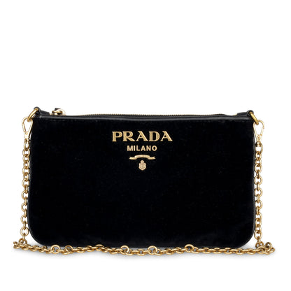 Prada Velvet Zip Pouch