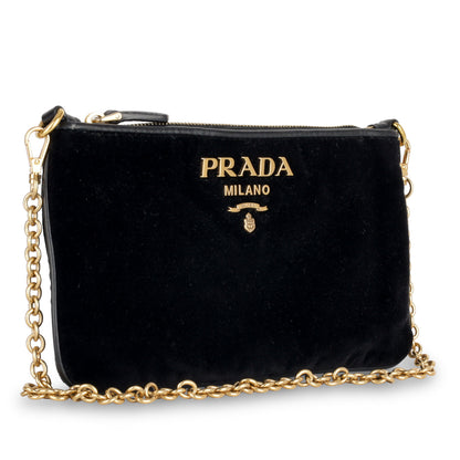 Prada Velvet Zip Pouch