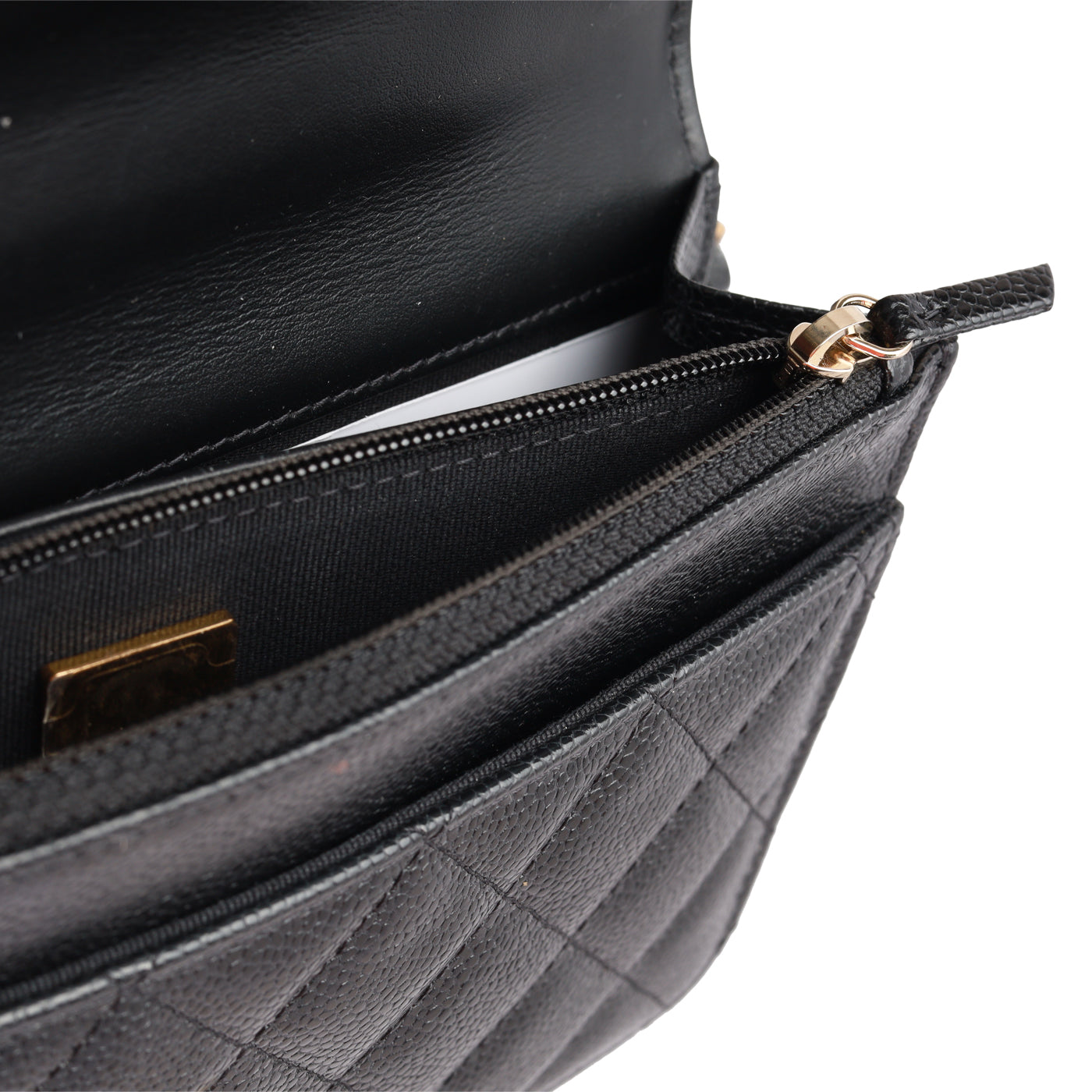 Chanel Top Handle Wallet on Chain