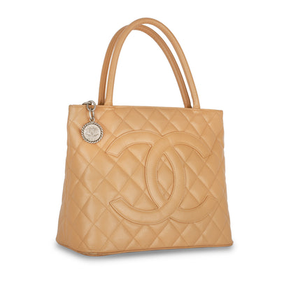 Chanel Medallion Tote - Beige