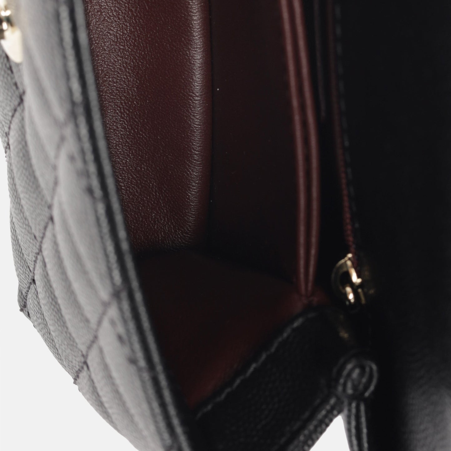 Chanel Mini Coco Handle - Black Caviar - Lizard Handle