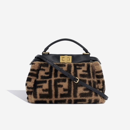 Fendi Mini Peekaboo - Shearling