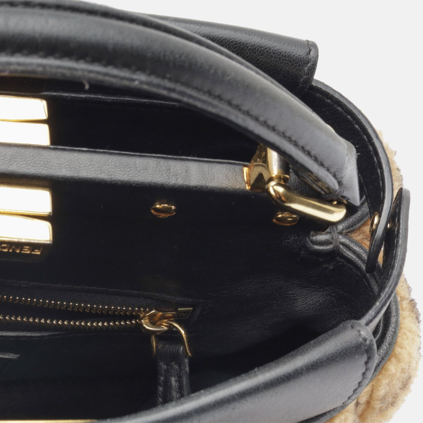 Fendi Mini Peekaboo - Shearling