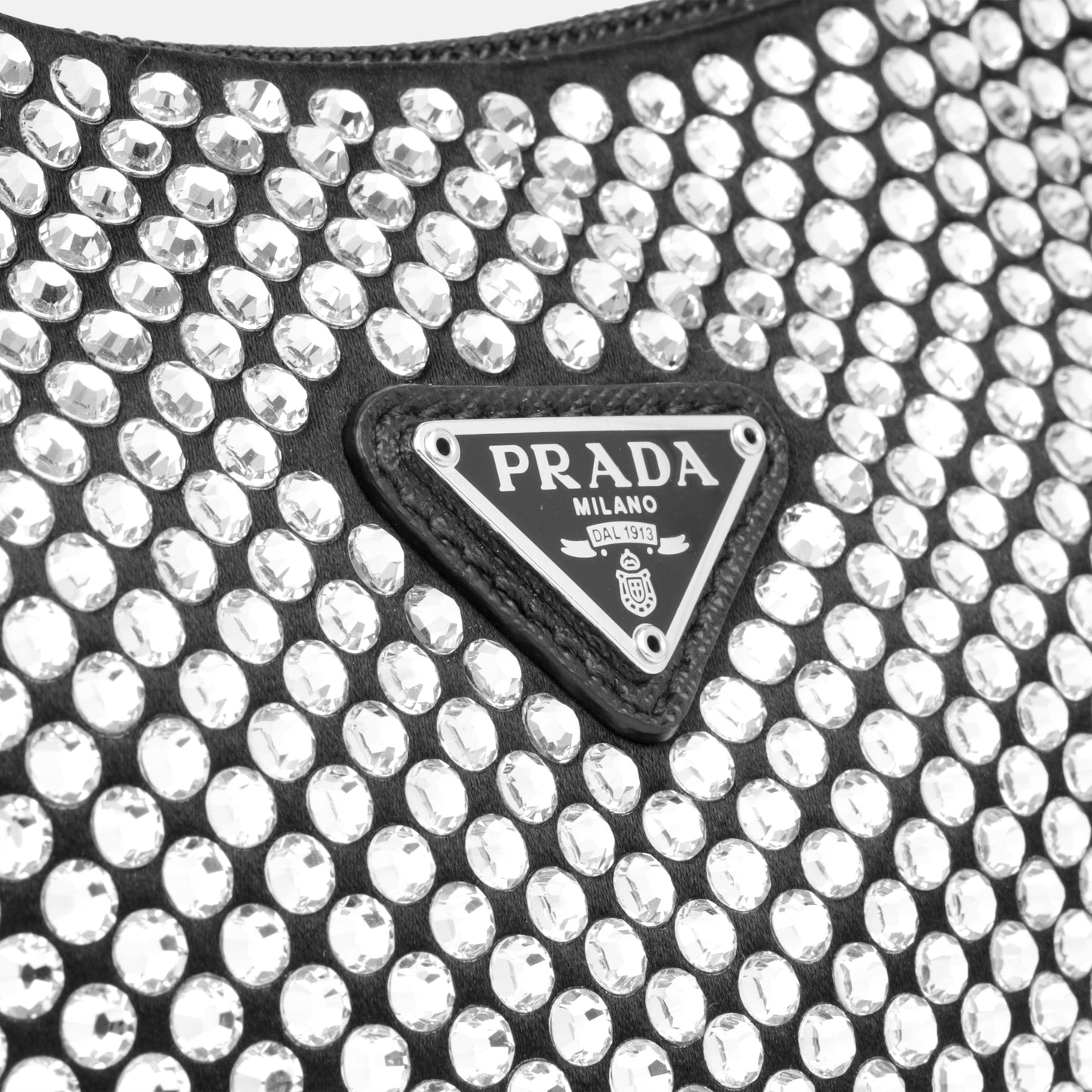Prada Satin Mini Bag with Crystals