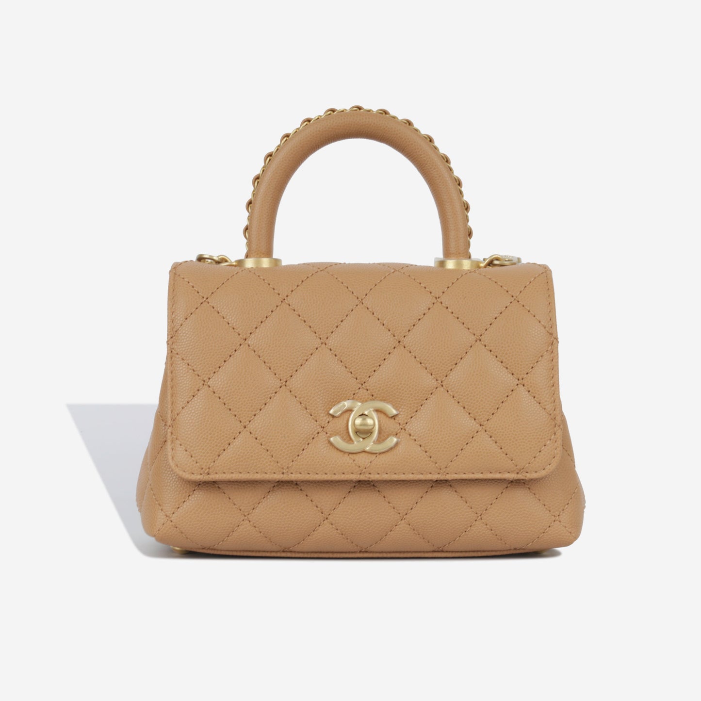 Chanel Mini Coco Handle - Caramel Caviar