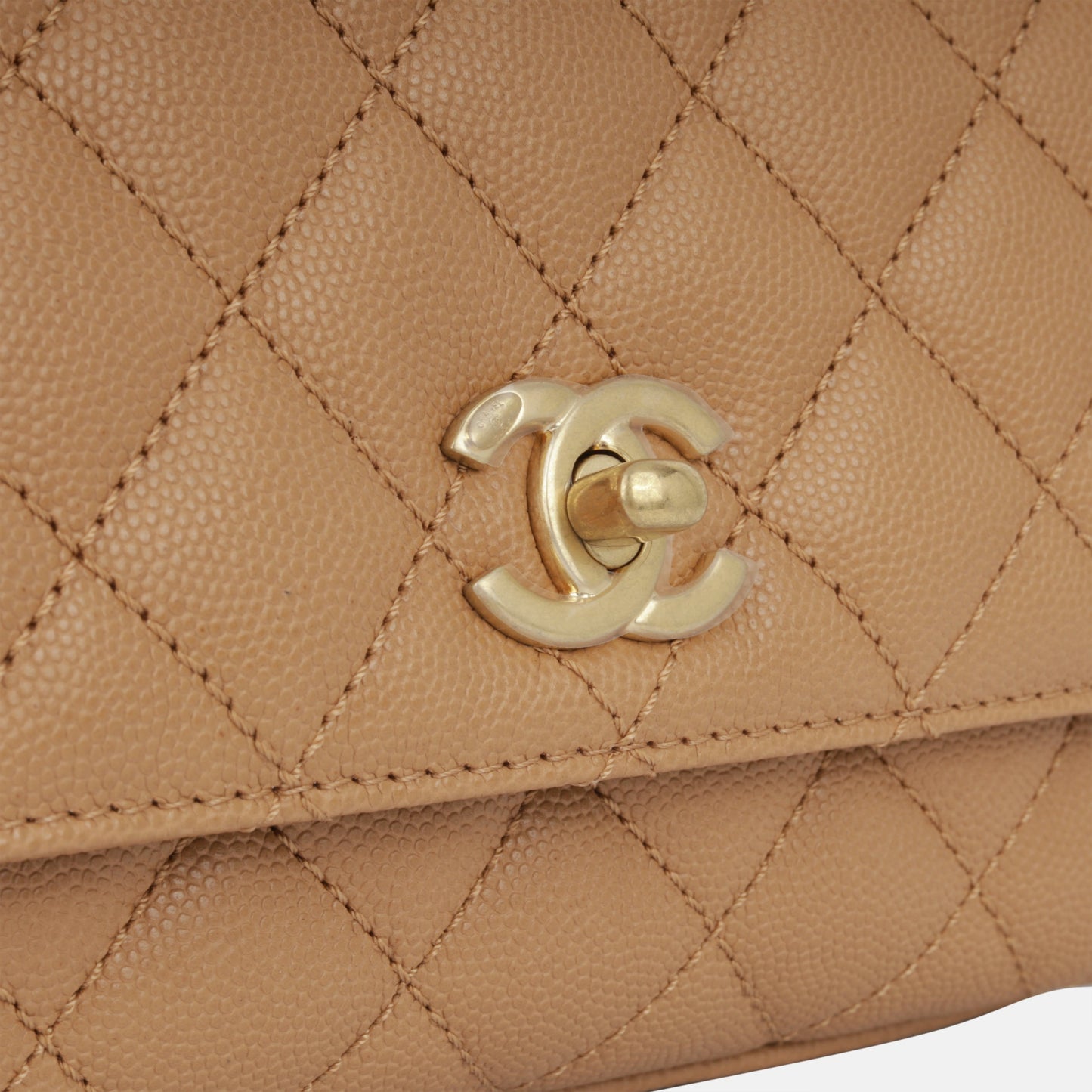 Chanel Mini Coco Handle - Caramel Caviar