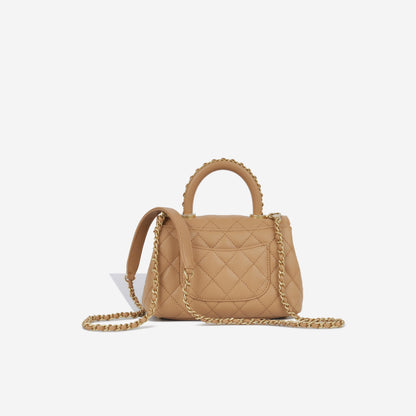 Chanel Mini Coco Handle - Caramel Caviar