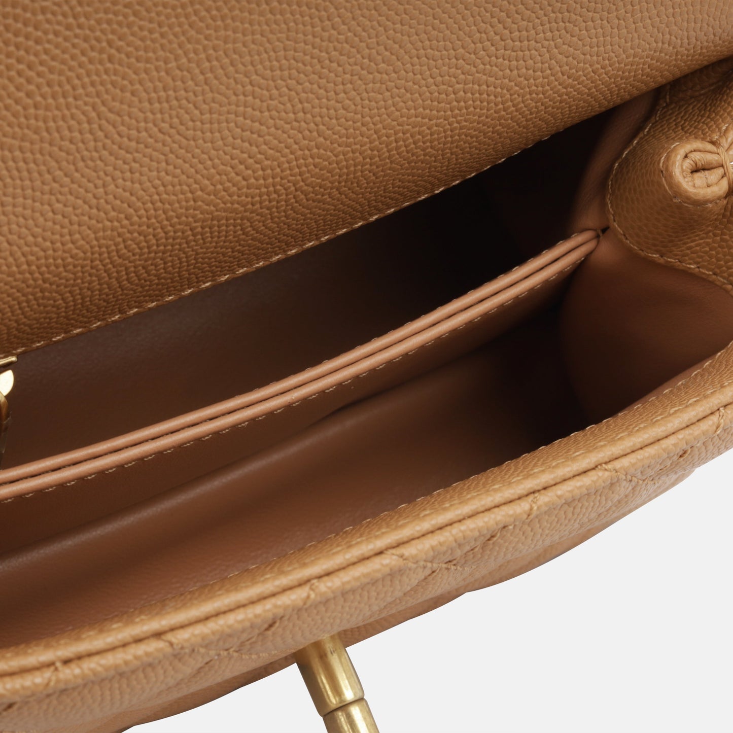 Chanel Mini Coco Handle - Caramel Caviar