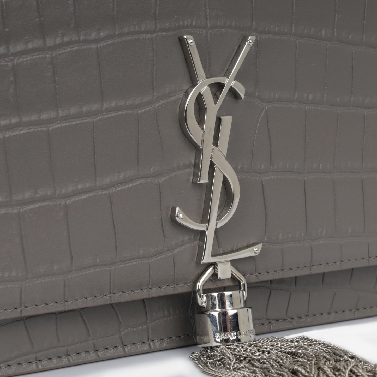 Saint Laurent Kate Chain Wallet With Tassel