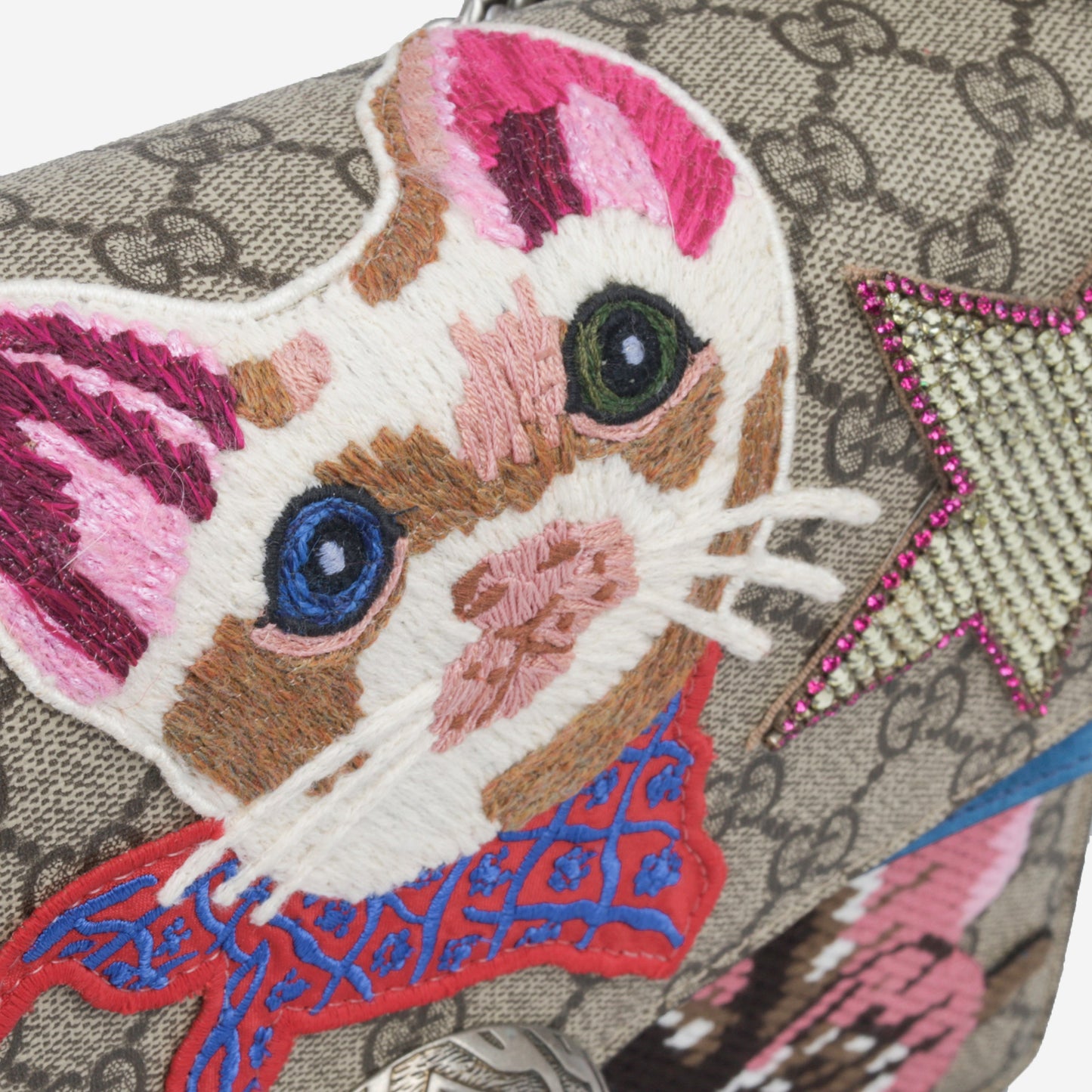 Gucci Dionysus Medium Embroidered GG Canvas