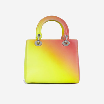 Christian Dior Medium Lady Dior - Yellow / Orange