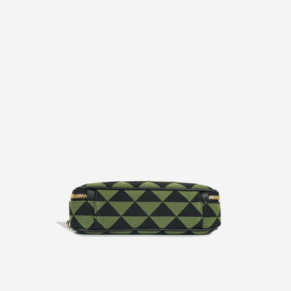 Prada Symbole Embroidered Fabric Bag