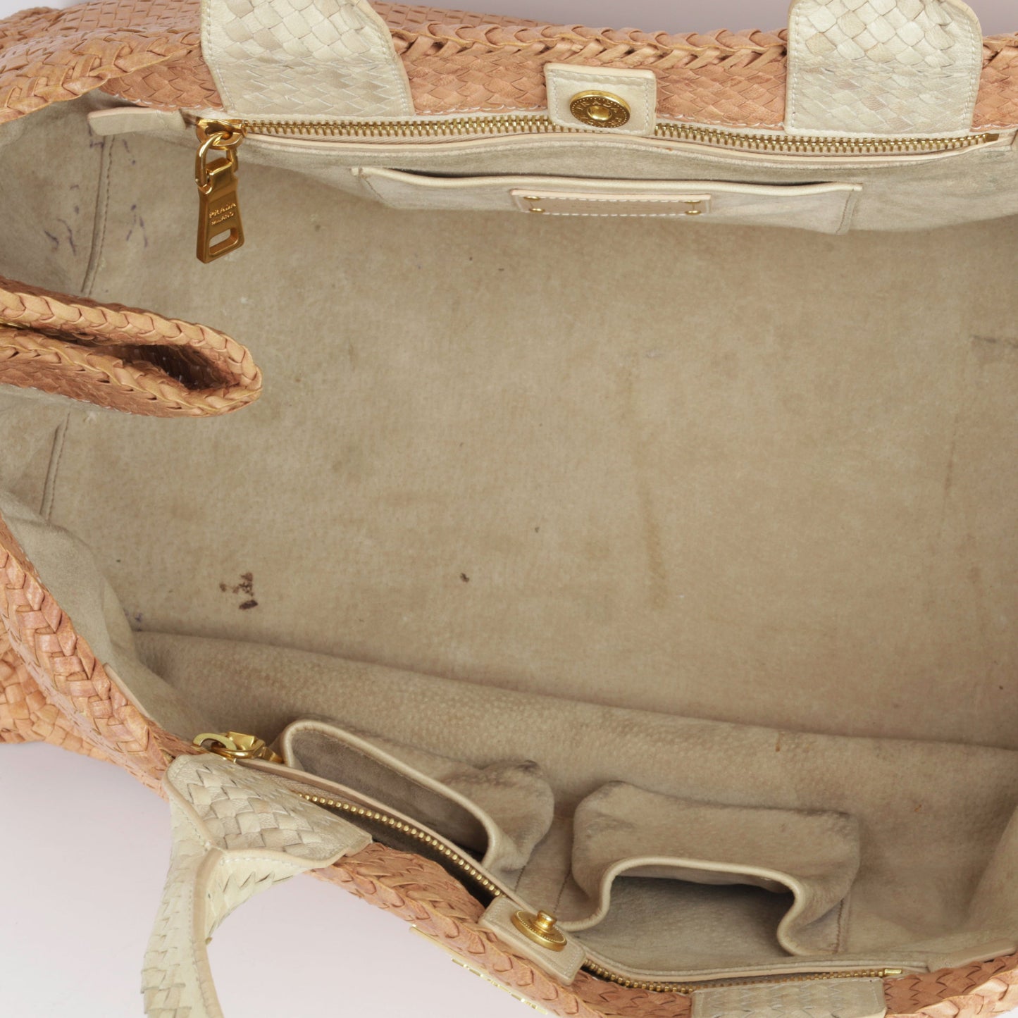 Prada Large Madras Tote
