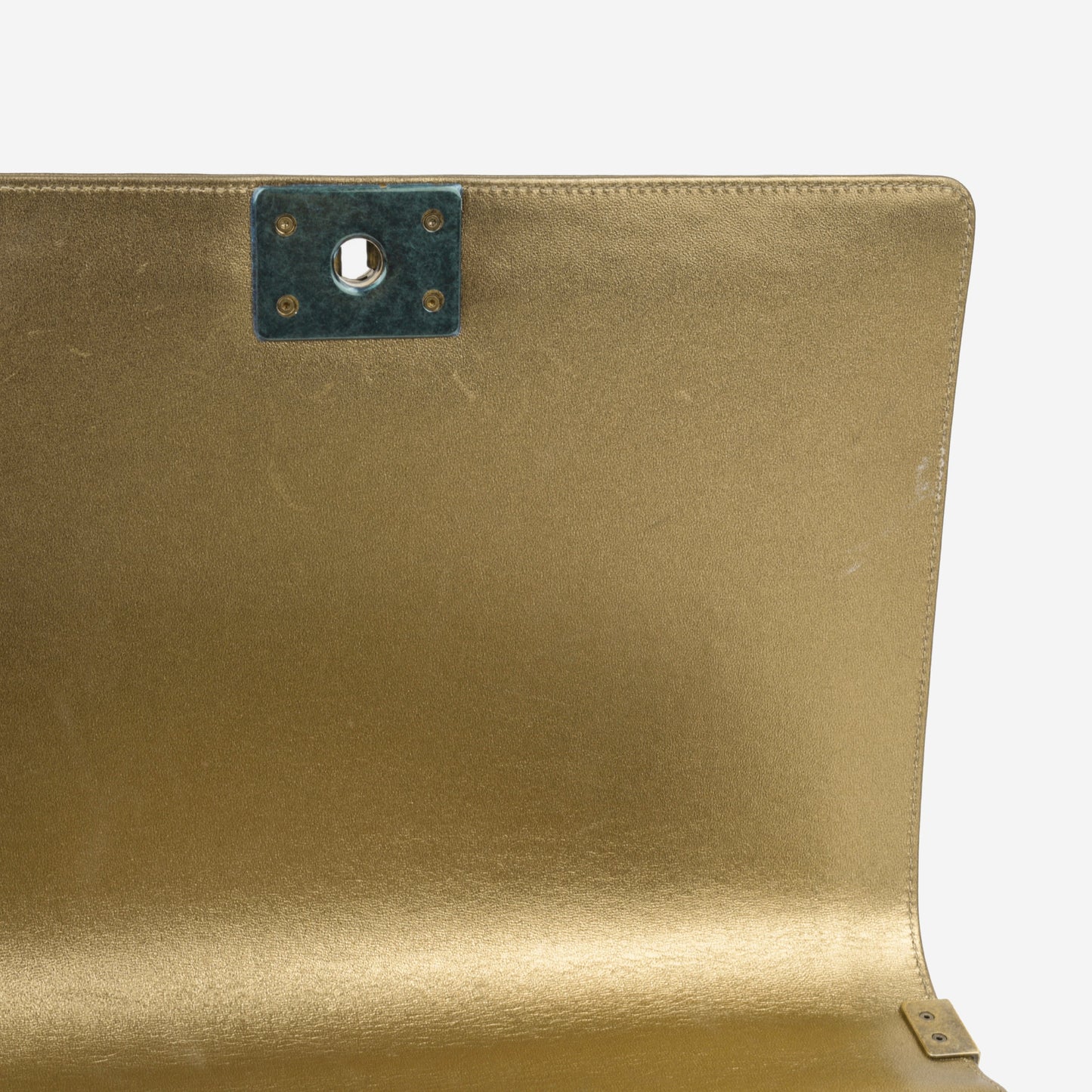 Chanel Large Boy Bag - Gold Python