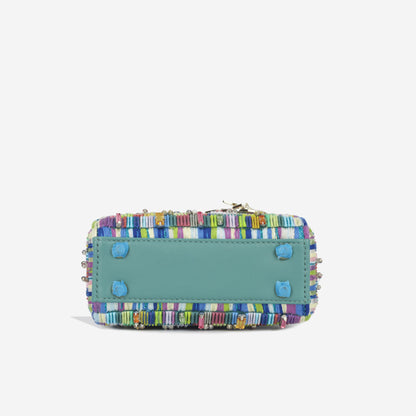 Christian Dior Micro Lady Dior - Minjung Kim Beaded Teal