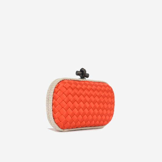 Bottega Veneta Intrecciato Knot Clutch