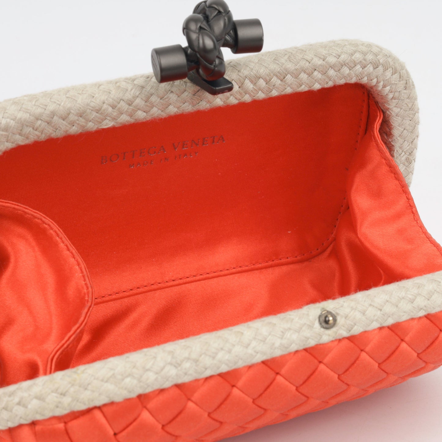 Bottega Veneta Intrecciato Knot Clutch