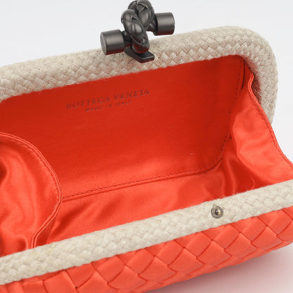 Bottega Veneta Intrecciato Knot Clutch