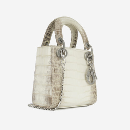 Christian Dior Mini Lady Dior - Himalaya Crocodile Niloticus