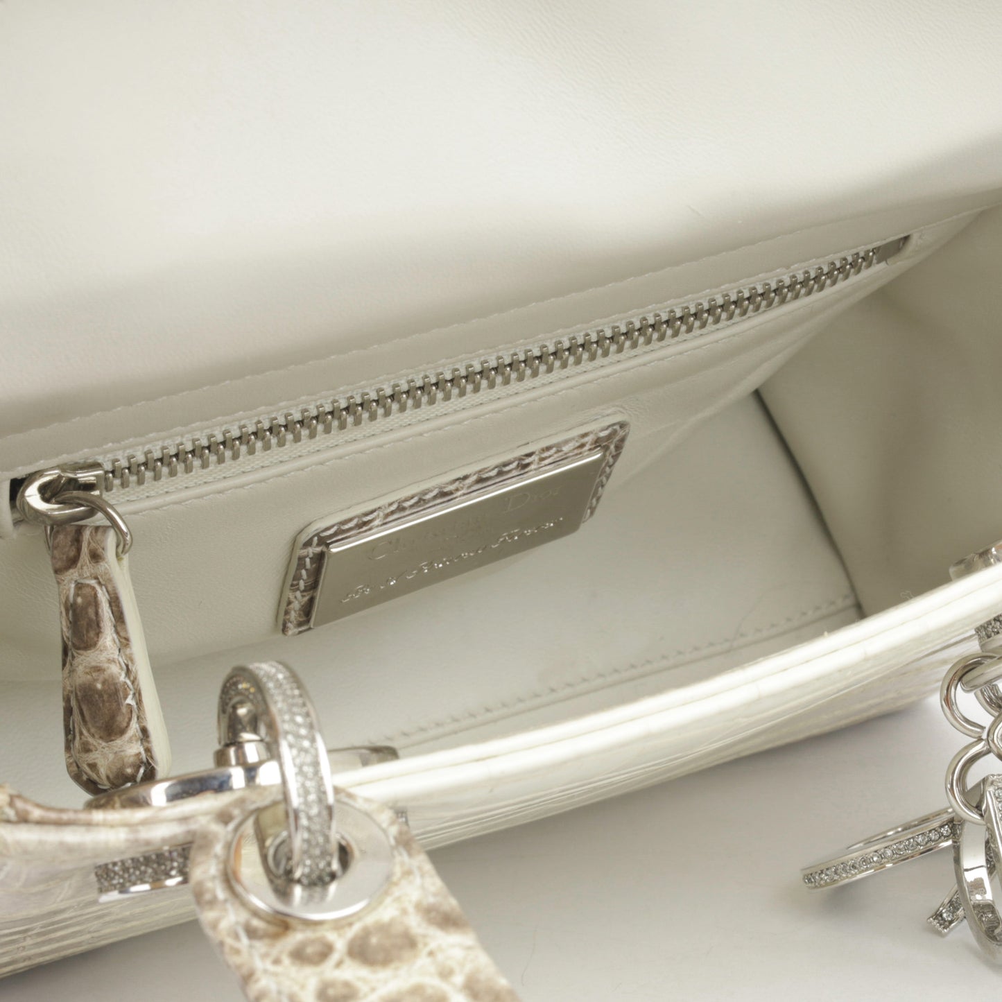 Christian Dior Mini Lady Dior - Himalaya Crocodile Niloticus