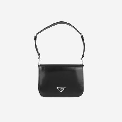 Prada Brushed Leather Shoulder Bag