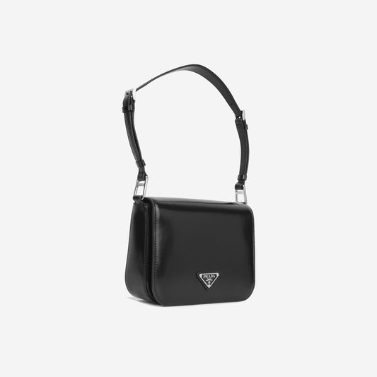Prada Brushed Leather Shoulder Bag