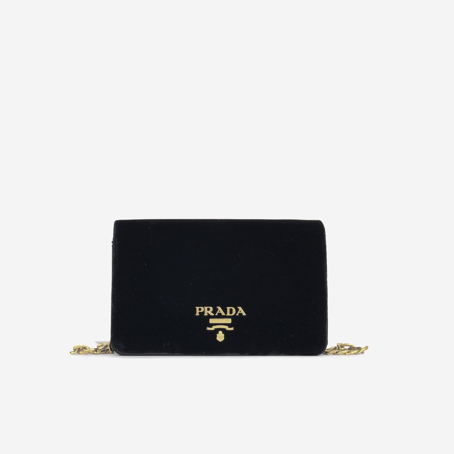 Prada Emblem WOC - Black Velvet