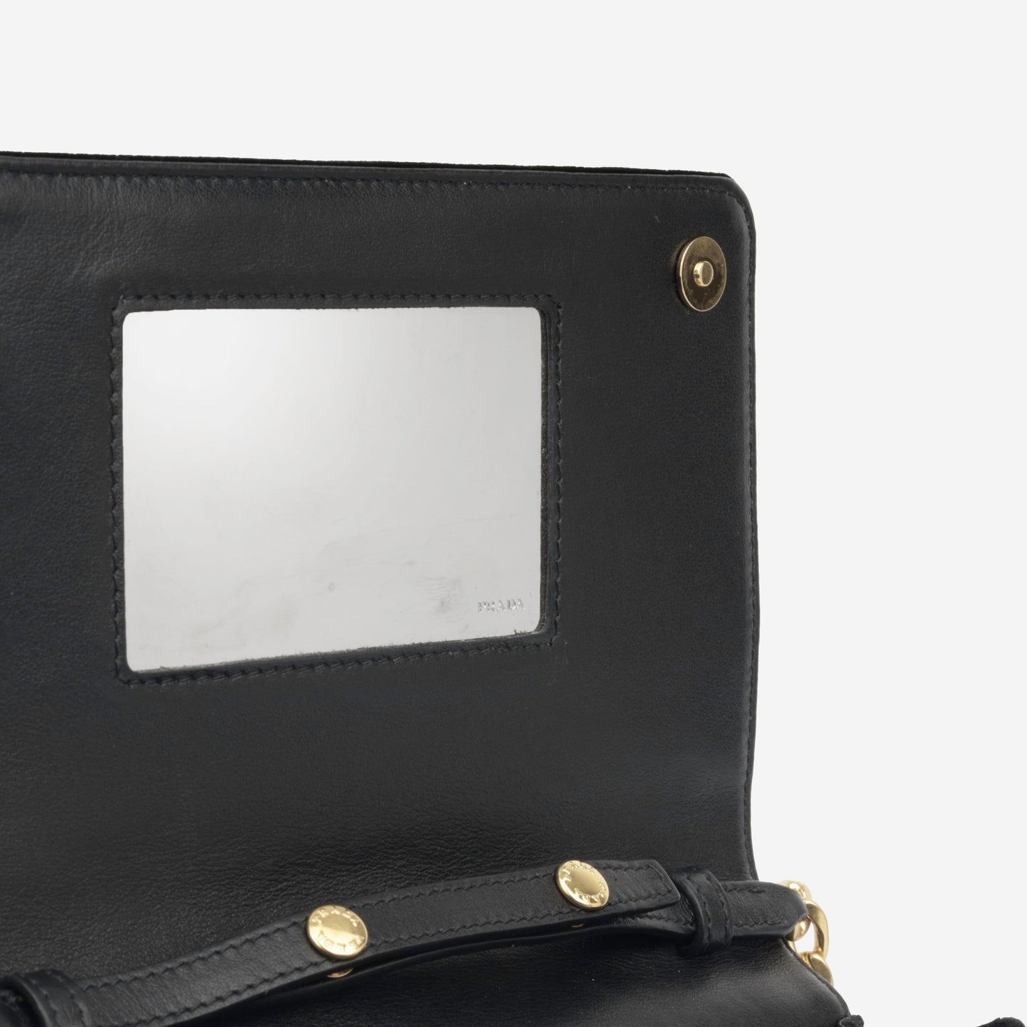Prada Emblem WOC - Black Velvet