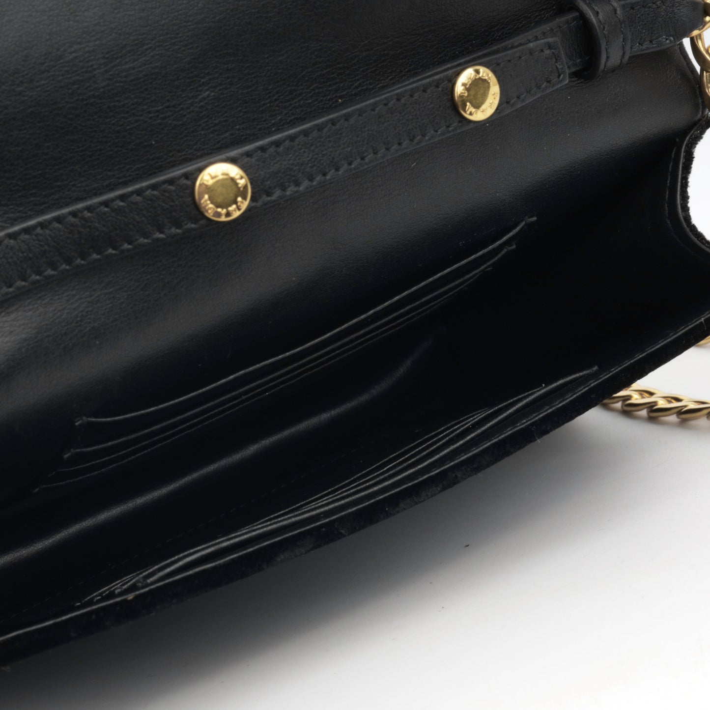 Prada Emblem WOC - Black Velvet