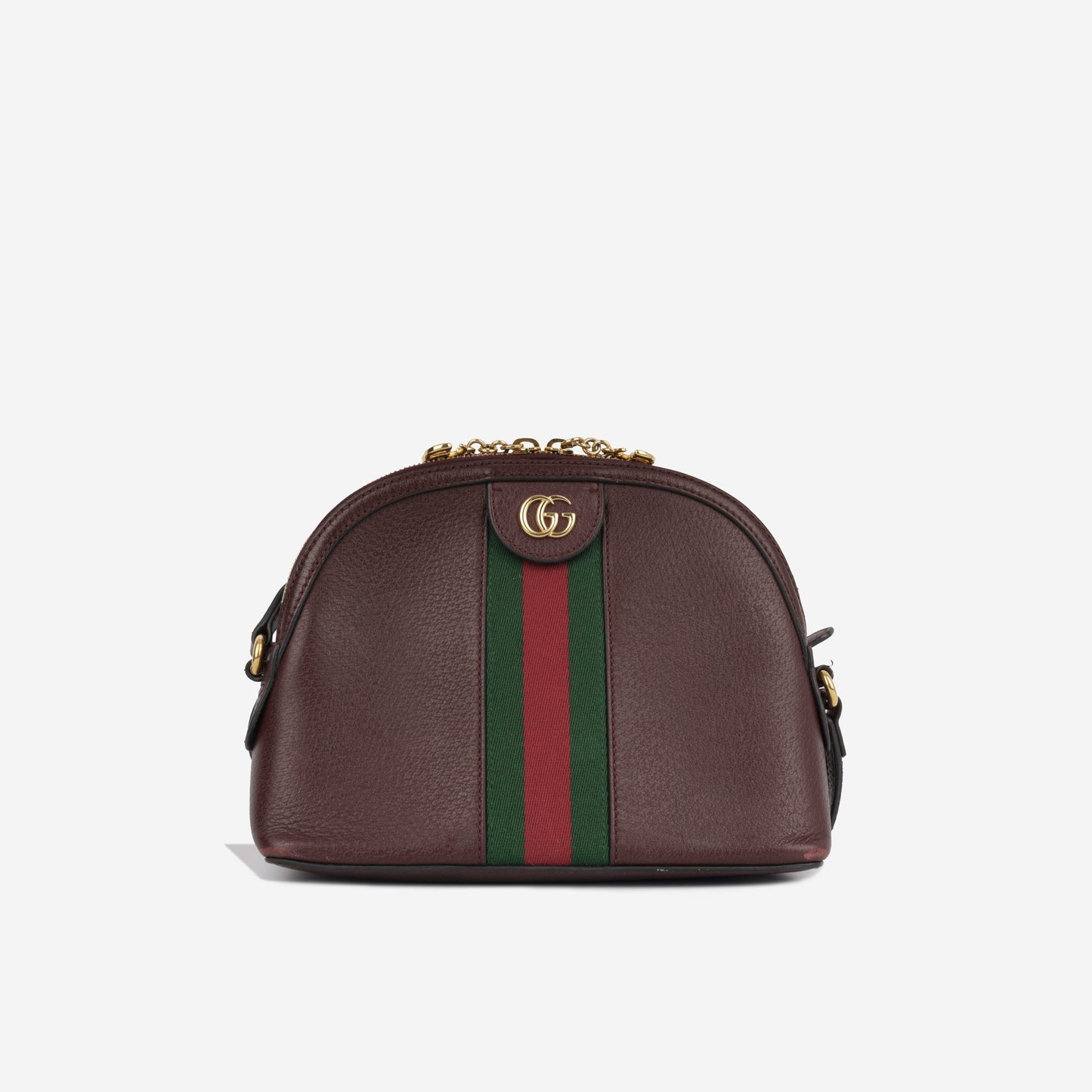Gucci Ophidia - Burgundy Dome Shoulder Bag