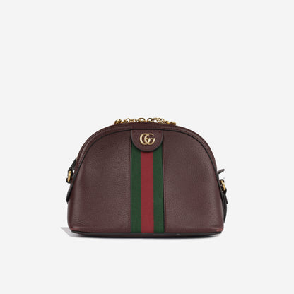 Gucci Ophidia - Burgundy Dome Shoulder Bag