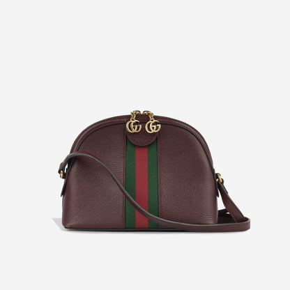 Gucci Ophidia - Burgundy Dome Shoulder Bag